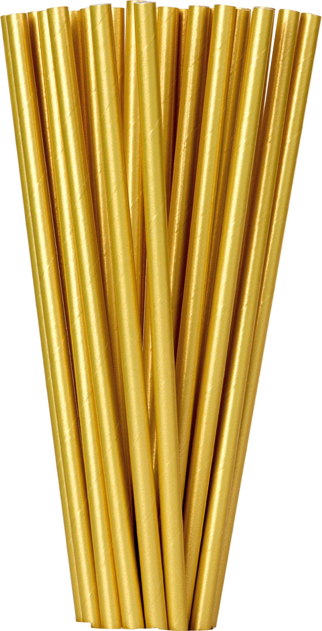 STRAW PAPR GLD 24.