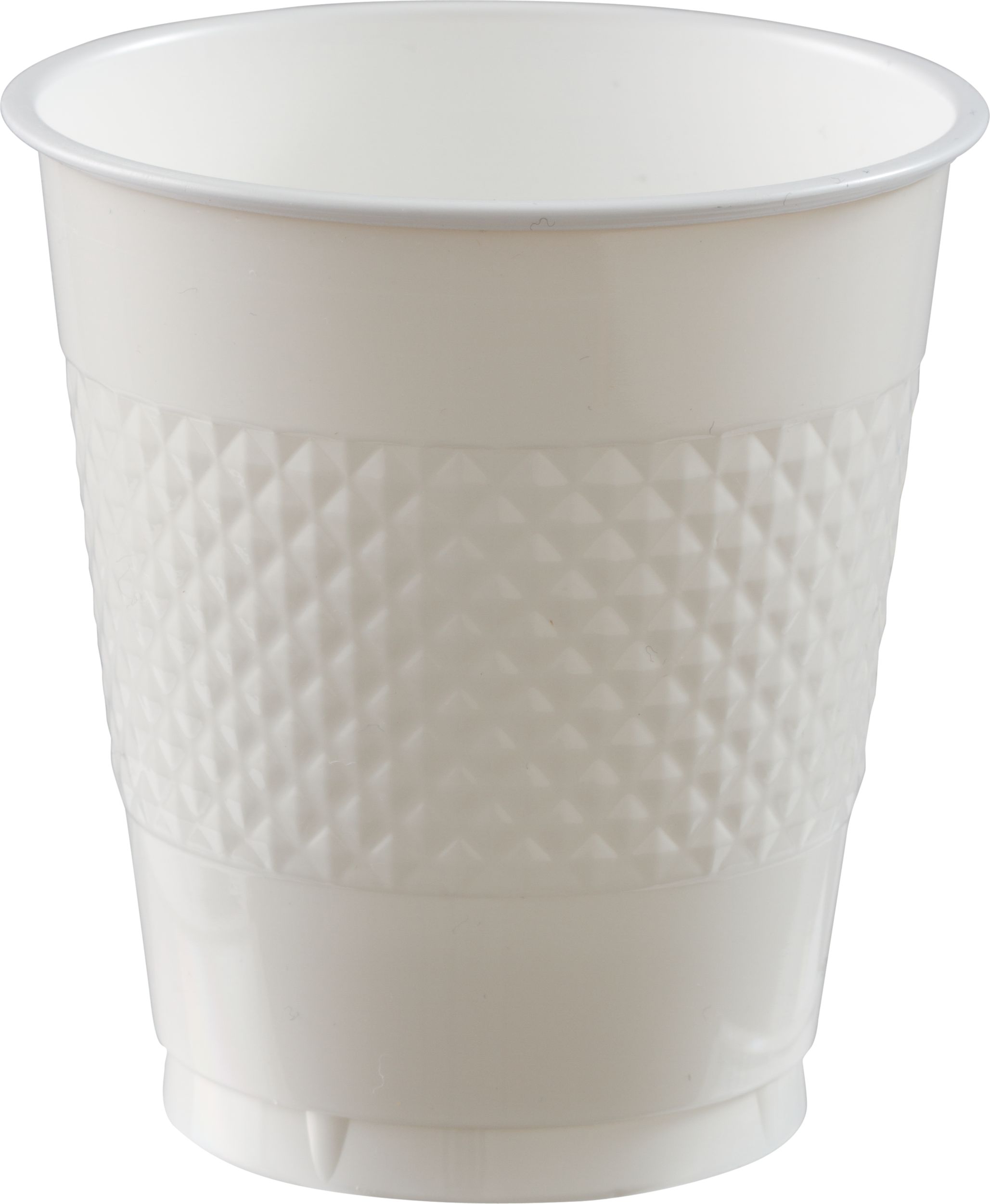 12OZ CUP PLST WHT 20