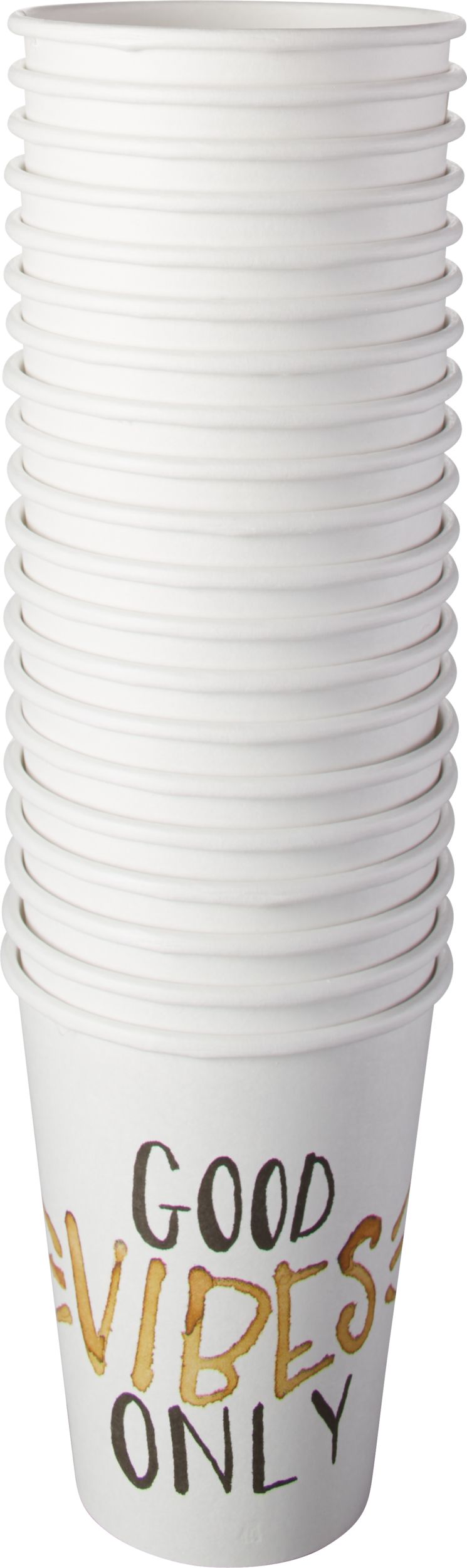 Big Party Goods Vibes Only Paper Coffee Cups, 40-pk Front_Elevated