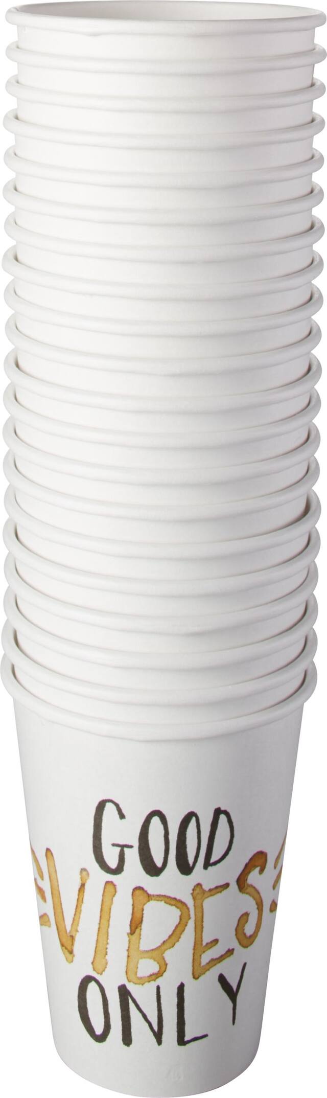 Big Party Goods Vibes Only Paper Coffee Cups, 40-pk Front_Elevated