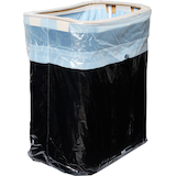 Giant Black Pop-Up Trash Bin Front_Angled_Right