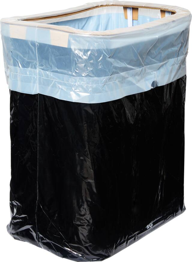 Giant Black Pop-Up Trash Bin Front_Angled_Right