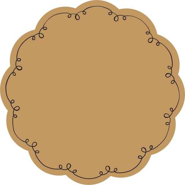 Kraft Round Serving Papers, 40-pc Front_Flat