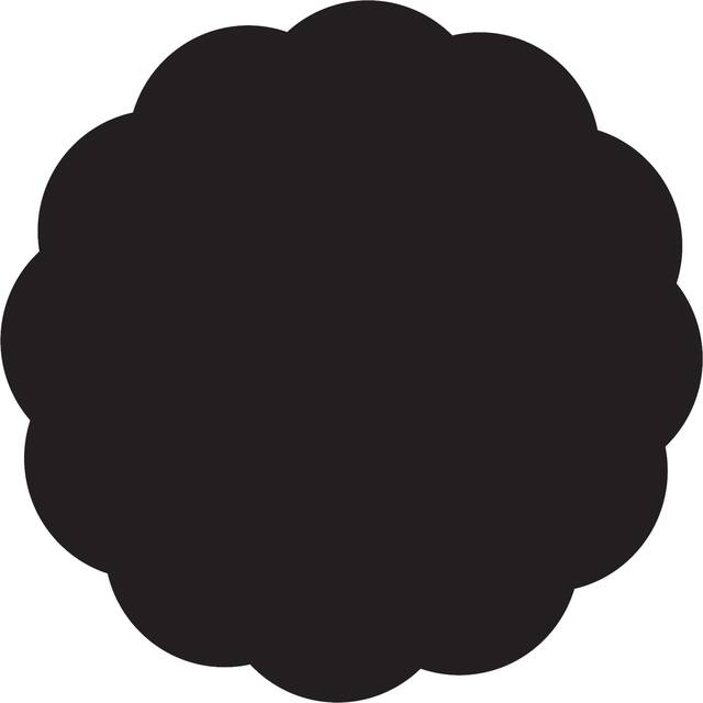 Chalkboard Round Serving Papers, 40-pc Front_Flat