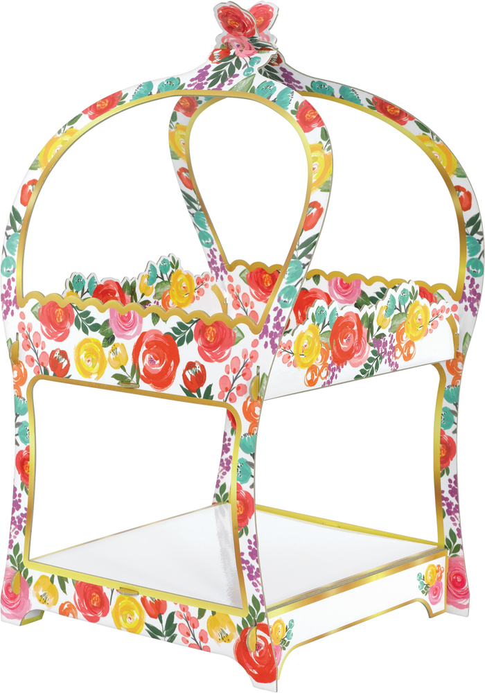Bright Floral Cupcake Stand Canadian Tire
