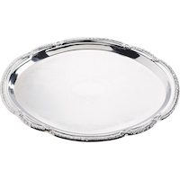 Metal Oval Tray Front_Elevated