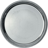 Chrome Braided Edge Platter Front_Flat