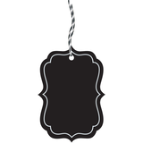 Chalkboard Tags, Birthday Parties, More, Black, 25-pk Front_Flat