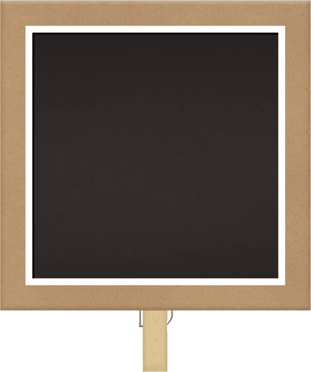 Pinces à linge-étiquettes tableau noir, paq. de 8 Front_Flat