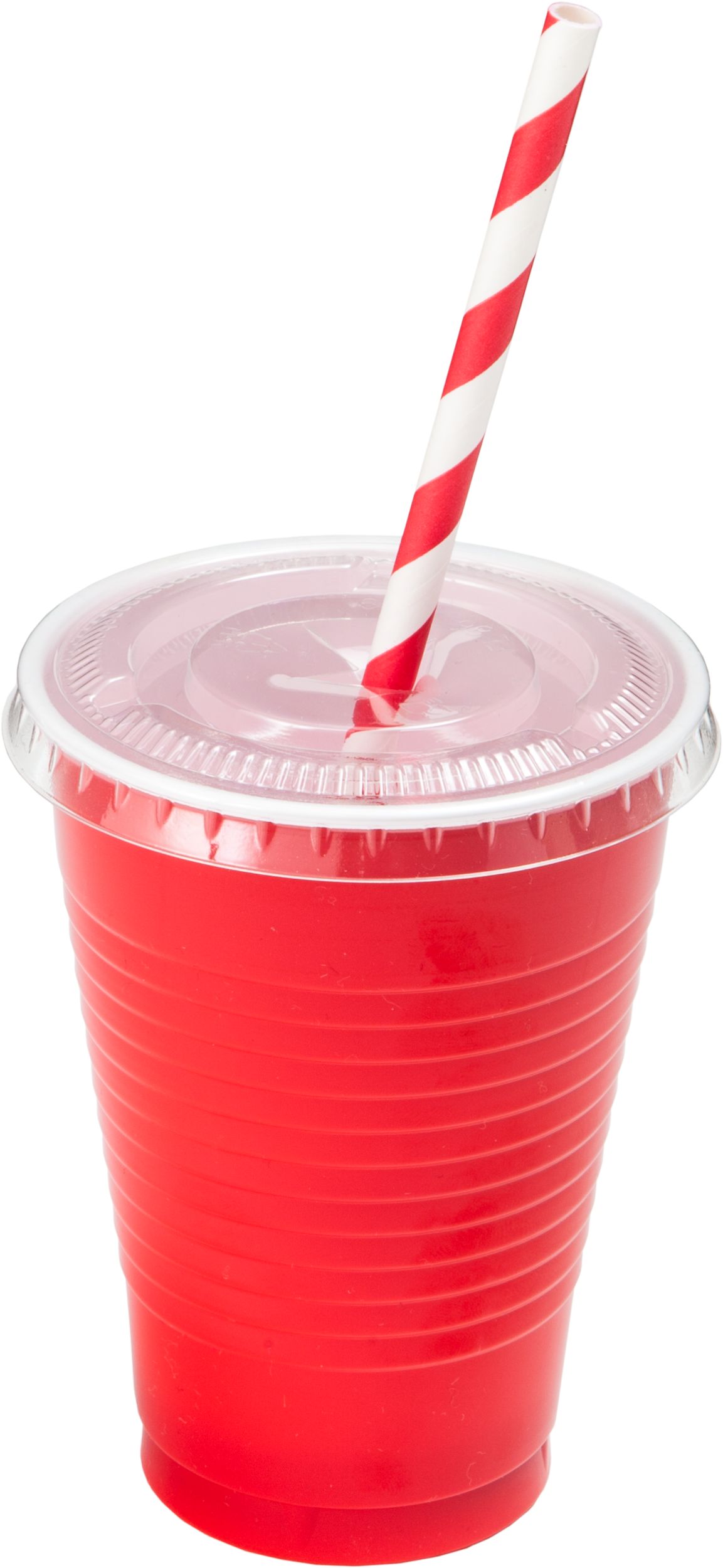 Plastic Cup Lids, 12-oz, 50-pk Front_Elevated