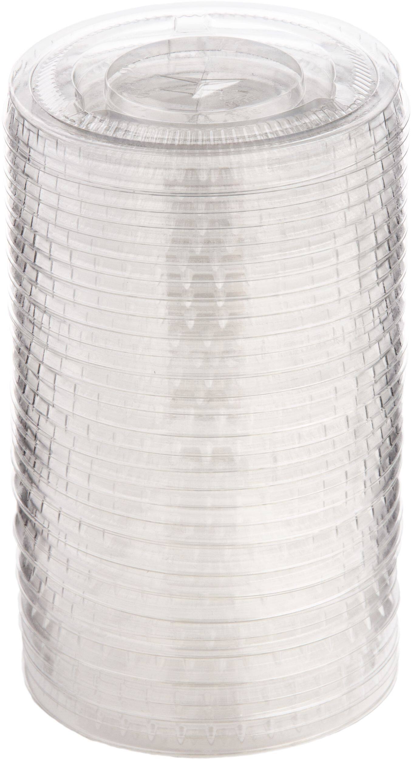 Plastic Cup Lids, 12-oz, 50-pk Front_Elevated