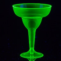 Verres à margarita en plastique néon ultraviolet Big Party Pack, pq. 20 Front_Flat