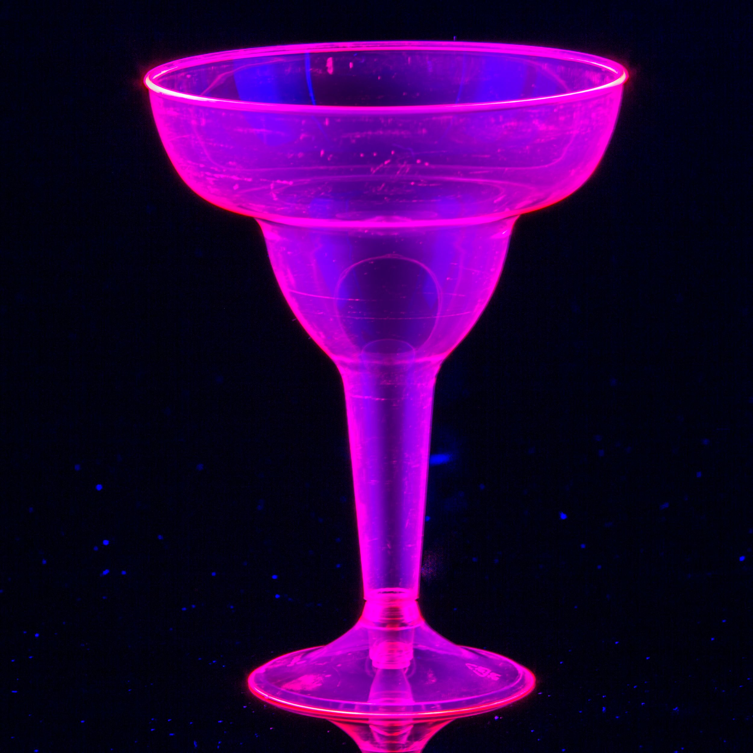 Big Party Pack Black Light Neon Margarita Glasses, 20-pk Front_Flat