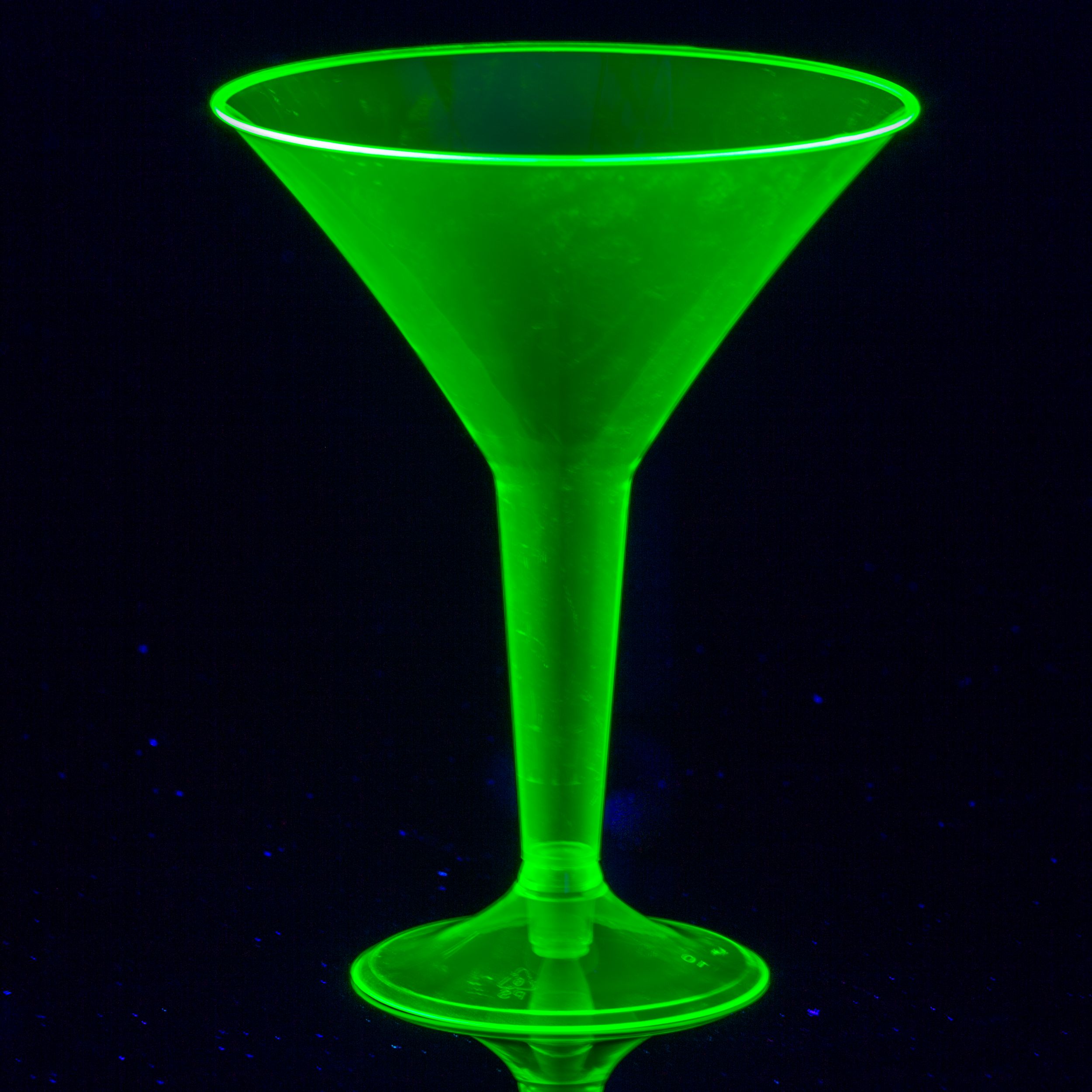 Black Light Neon Martini Glasses, 20-pk Front_Flat