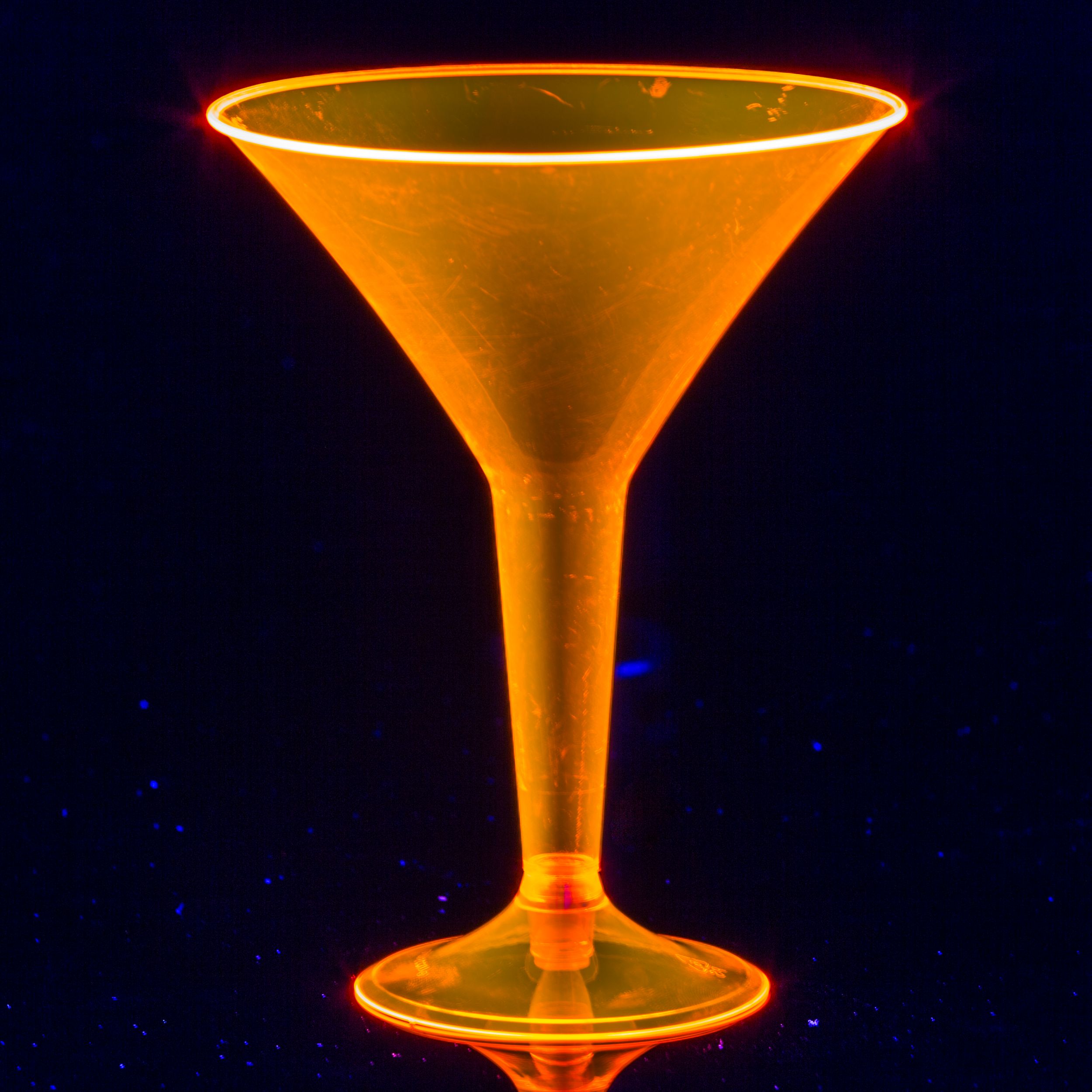 Black Light Neon Martini Glasses, 20-pk Front_Flat