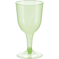 Premium Plastic Avocado Wine Glasses, 18-pk Front_Elevated