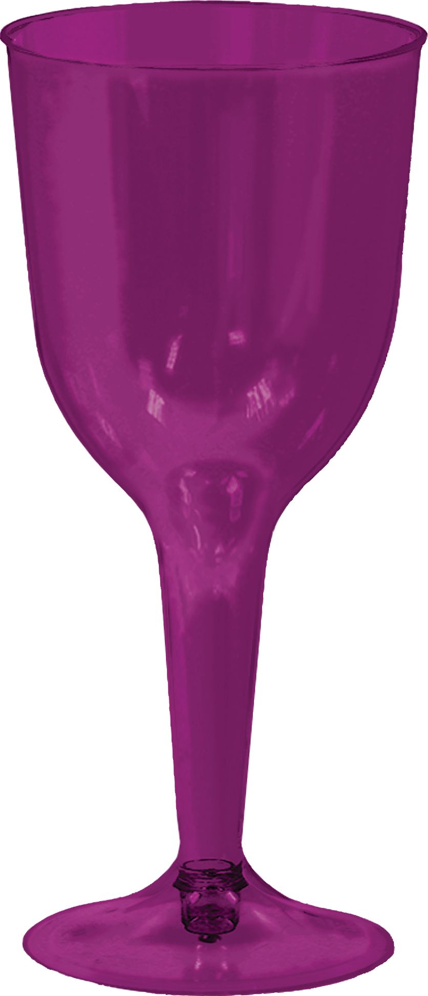 Premium Plastic Plum Wine Glasses, 18-pk Front_Flat