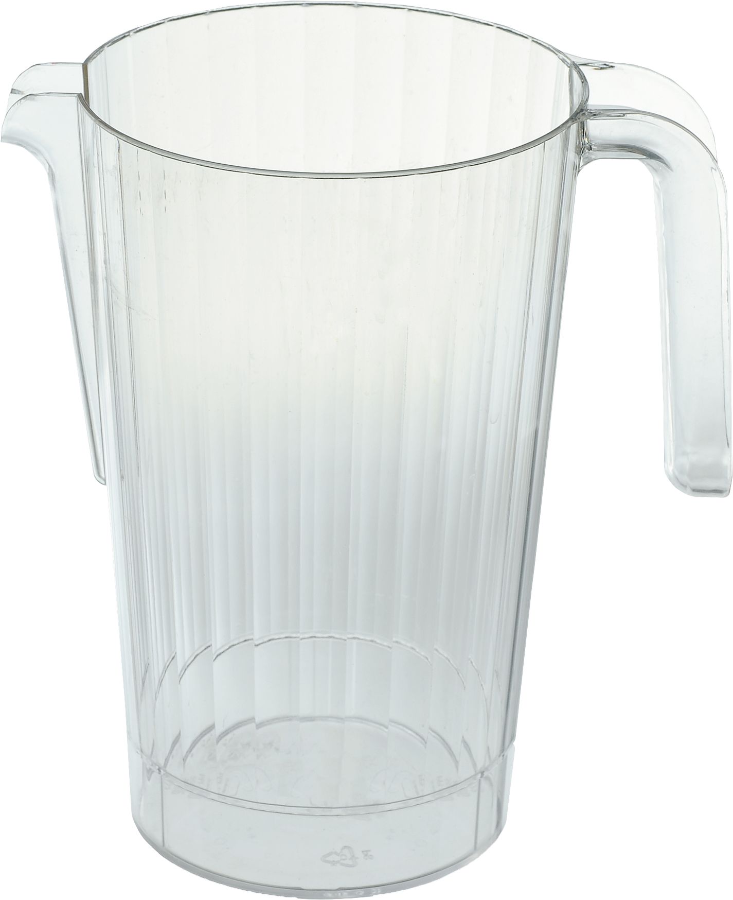 Pichet de service en plastique, pour boissons froides, anniversaires, fêtes prénatales et plus, transparent, 50&nbsp;oz Side_Left