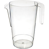 Plastic Serving Picher, for cold beverages, Birthdays, Showers, More, Clear, 50-oz Side_Left