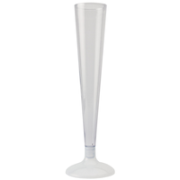 Funnel Shaped Plastic Yard Glass, Birthdays, Parties, Backyard, More, Clear, 24-oz Front_Flat