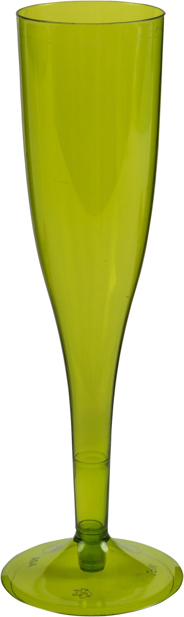 Flûtes à champagne en plastique de première qualité, avocat, paq. 18 Front_Elevated