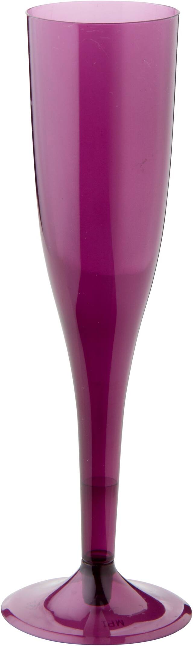 Premium Plastic Plum Champagne Flutes, 18-pk Front_Elevated