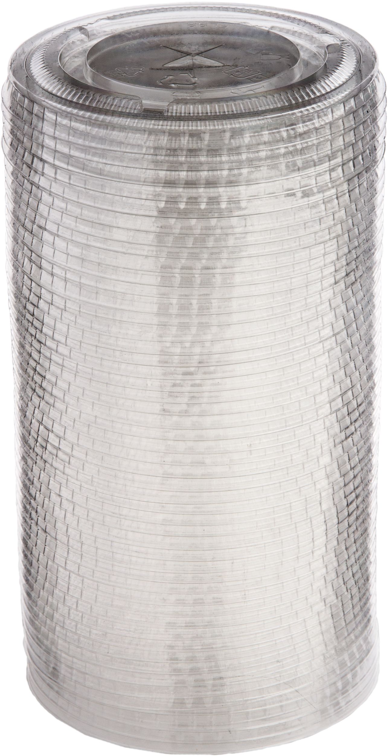 Couvercles en plastique pour gobelets, couleurs variées, 18 oz, paq. 50, pour les fêtes du Nouvel An/remises des diplômes/Noël/anniversaire Front_Elevated