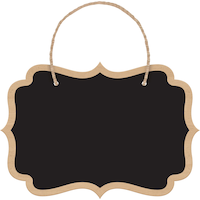 Chalkboard Signs, 8-pk Front_Flat