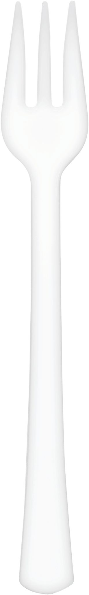 Mini White Plastic Forks, 40-pk Overhead_Flat