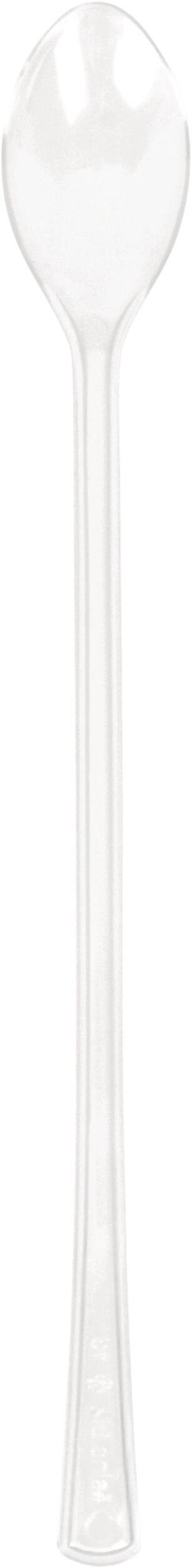 Cuillère de service blanche en plastique Front_Flat