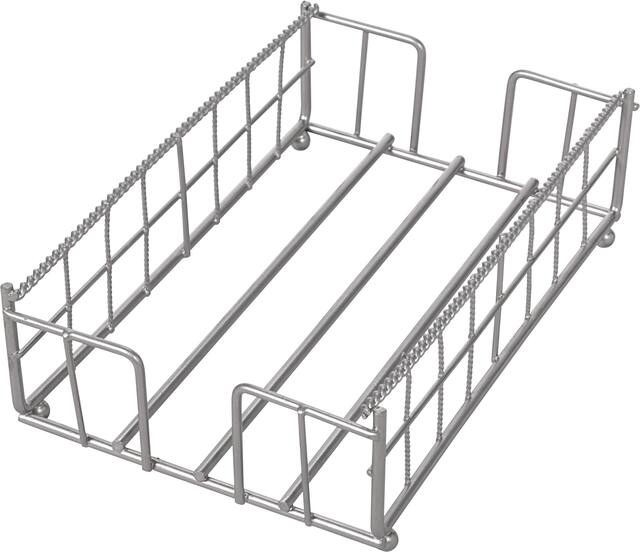 Chariot à serviettes argenté pour invités Front_Angled_Left