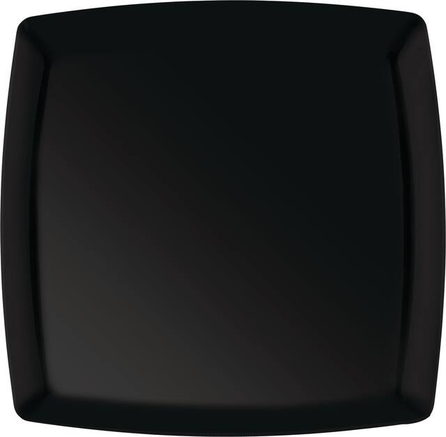Black Platter, 12-in x 12-in Overhead_Flat