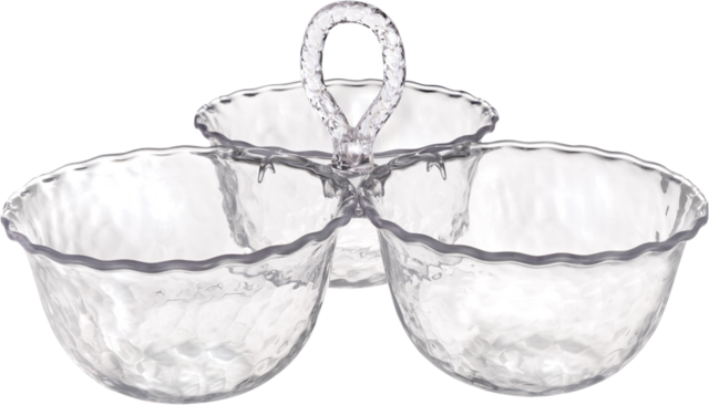 Navy Matte Plastic Serving Bowl