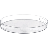 Premium Plastic Hammered Serving Tray Front_Angled_Right