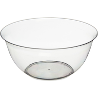 Bols à collation et embouts en plastique, fêtes d’anniversaire, transparent, 4 x 1,5&nbsp;po, paq. 20 Front_Elevated