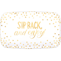 Sip Back & Enjoy Rectangular Platter Overhead_Flat