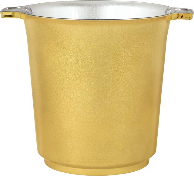 Metallic Gold Ice Bucket Front_Elevated
