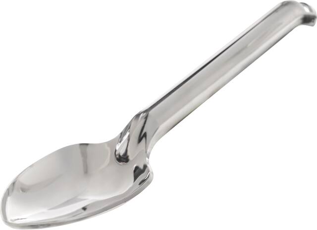 Cuillère de service en plastique, argent, paq. 20 Front_Angled_Left