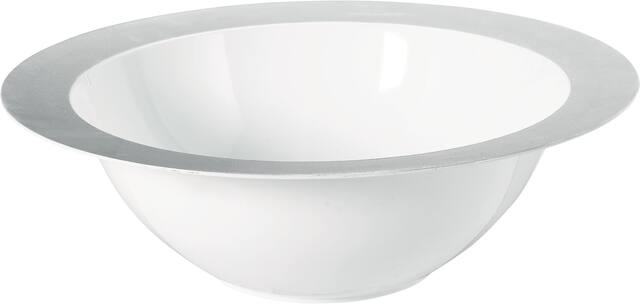 3.75QT BOWL WHT/SLV