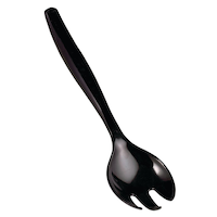 Fourchette de service en plastique noir, 9 po Front_Angled_Right