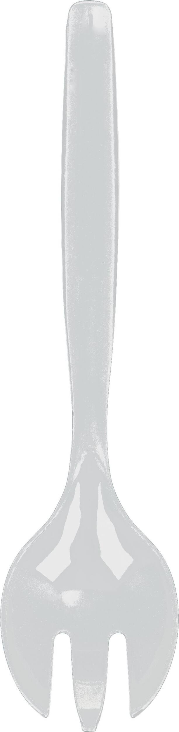 Plastic Cake Knife, Silver Overhead_Flat