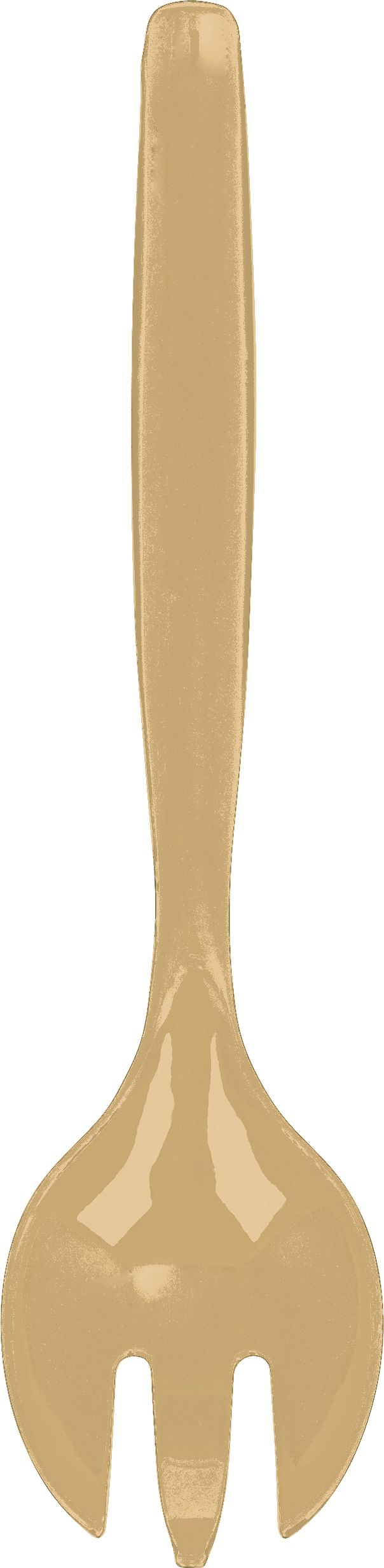 Plastic Slotted Serving Spoon, Clear Overhead_Flat