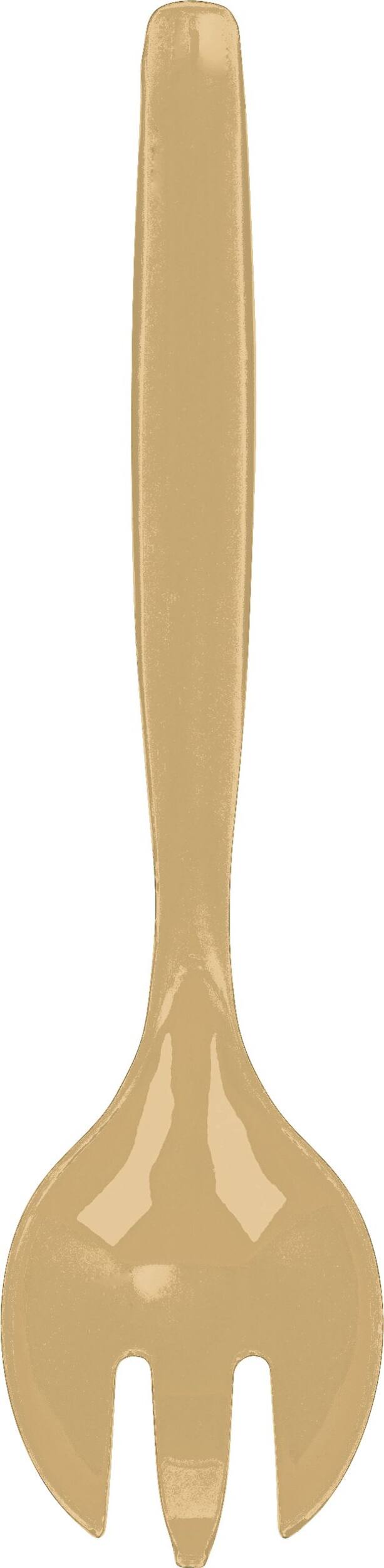 Plastic Slotted Serving Spoon, Clear Overhead_Flat