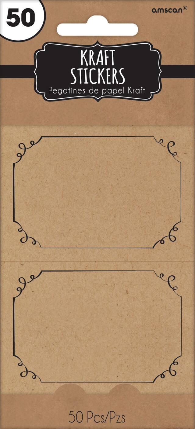 Kraft Paper Stickers 50-pk Front_Flat