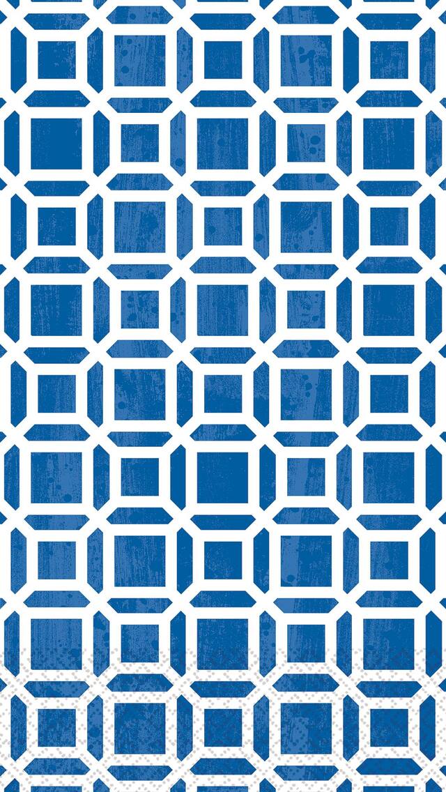 Serviettes pour invités indigo, paq. 16 Front_Flat