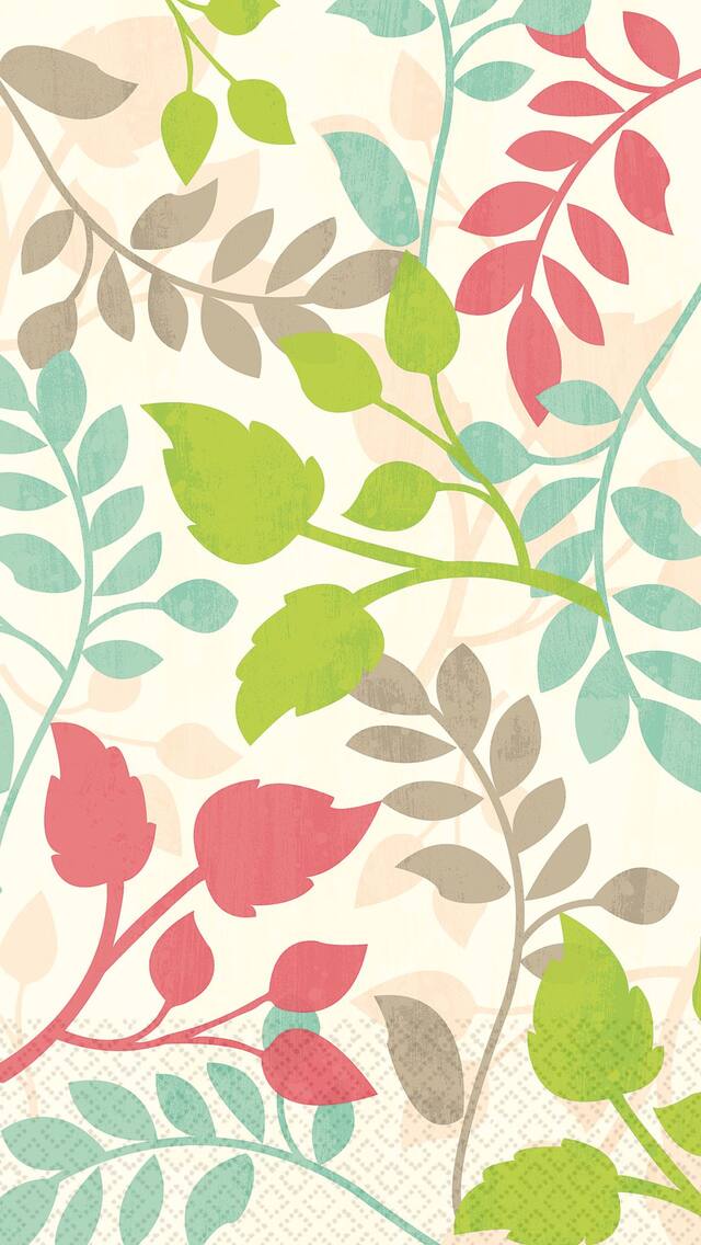 Serviettes pour invités à feuillage luxuriant, paq. 16 Front_Flat