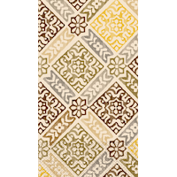 Rectangle Paper Disposable Guest Towel Napkins, Gold/Beige, Medallion Print, 8-in, 20-pk, 2-ply, for Christmas/New Year's Eve/Engagement/Wedding CloseUp