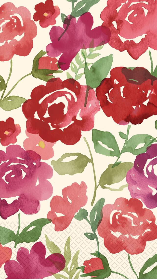 Rose Melody Guest Towels, 16-pk CloseUp