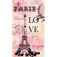 Paris Love Guest Towels, 16-pk Overhead_Flat