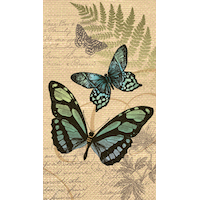 Serviettes écologiques pour invités, papillon, paq. 16 CloseUp